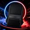 Black simple business casual backpack, suitable for both men and women, lightweight and with large capacity Specification image